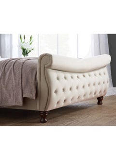 Bed and Mattress Home Serene Shade Tufted Upholstered Queen Size ( 160 X 190 ) Beige Color Bed  - Image 2