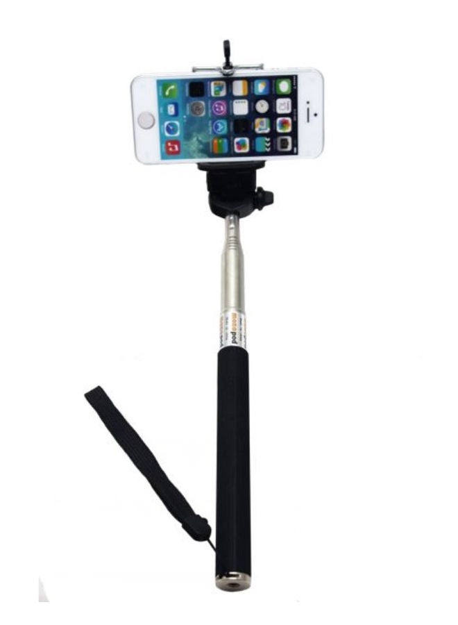 NIBEMINENT Monopod Selfie Stick With Bluetooth Remote Control Black - Image 1
