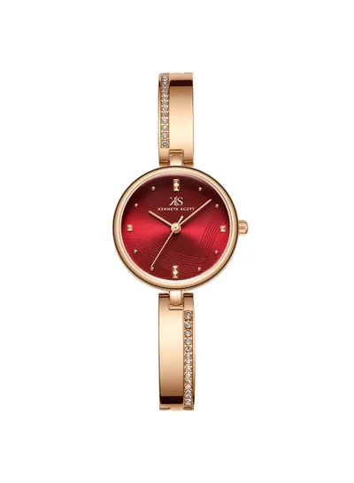 KENNETH SCOTT Women's Alloy Analog Watch K23506-RBKR - 28 mm