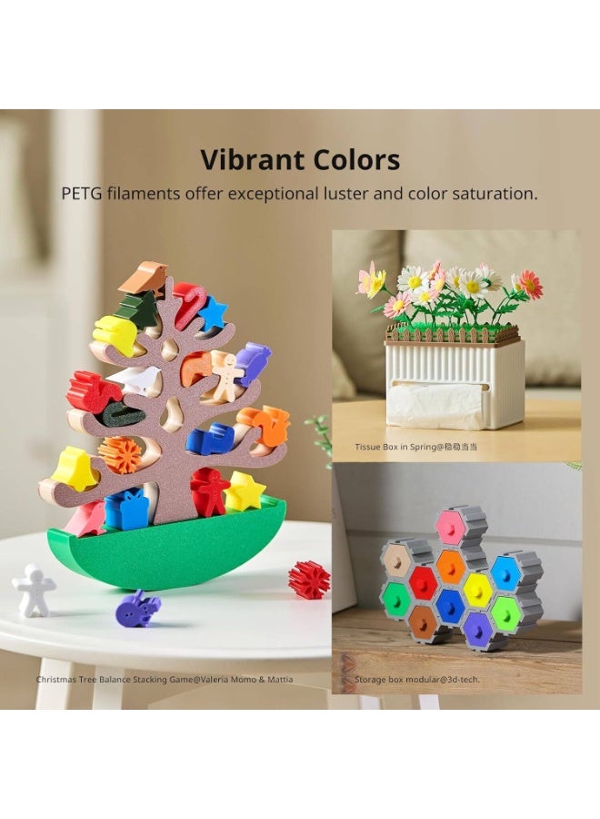 Anycubic PETG Filament 1.75mm 1KG – Strong & Durable 3D Printer Filament, Water-Resistant & Weather-Resistant, Chemical-Resist, Precision ±0.02mm, Reusable Spool | Compatible with Most FDM Printers - Image 2