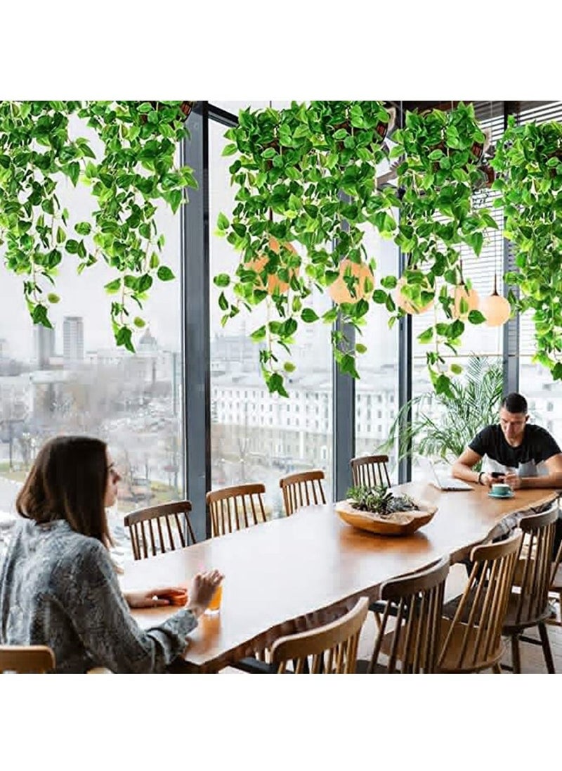 HomarKet - 3 Pcs Artificial Ivy Vine Hanging Plants for Wall/Indoor/Outdoor Decoration - Image 1
