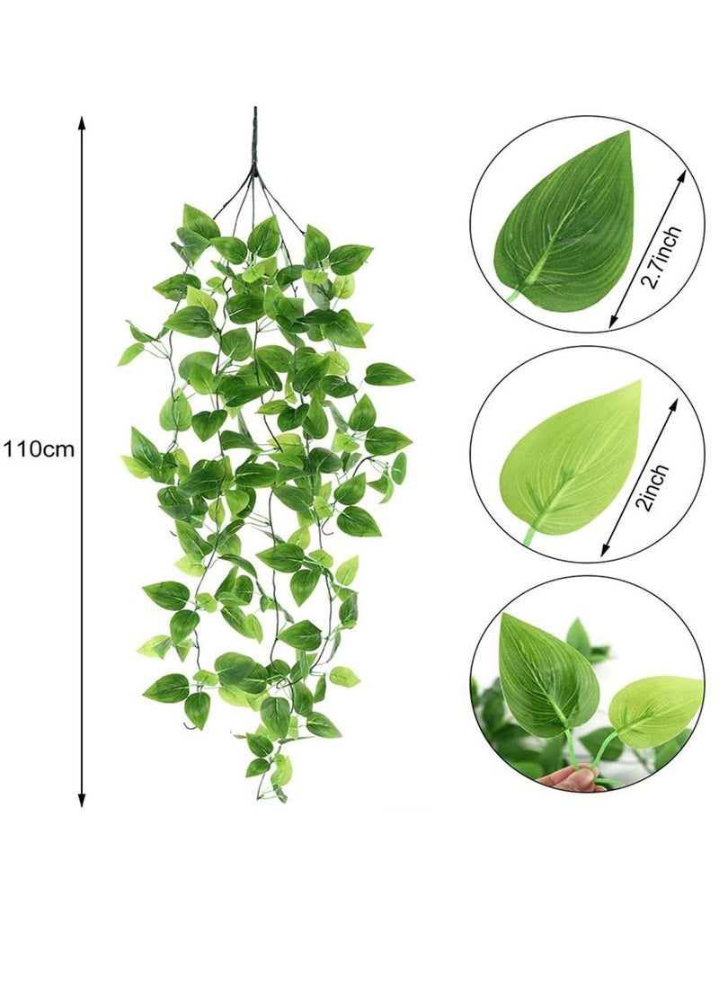 HomarKet - 3 Pcs Artificial Ivy Vine Hanging Plants for Wall/Indoor/Outdoor Decoration - Image 1