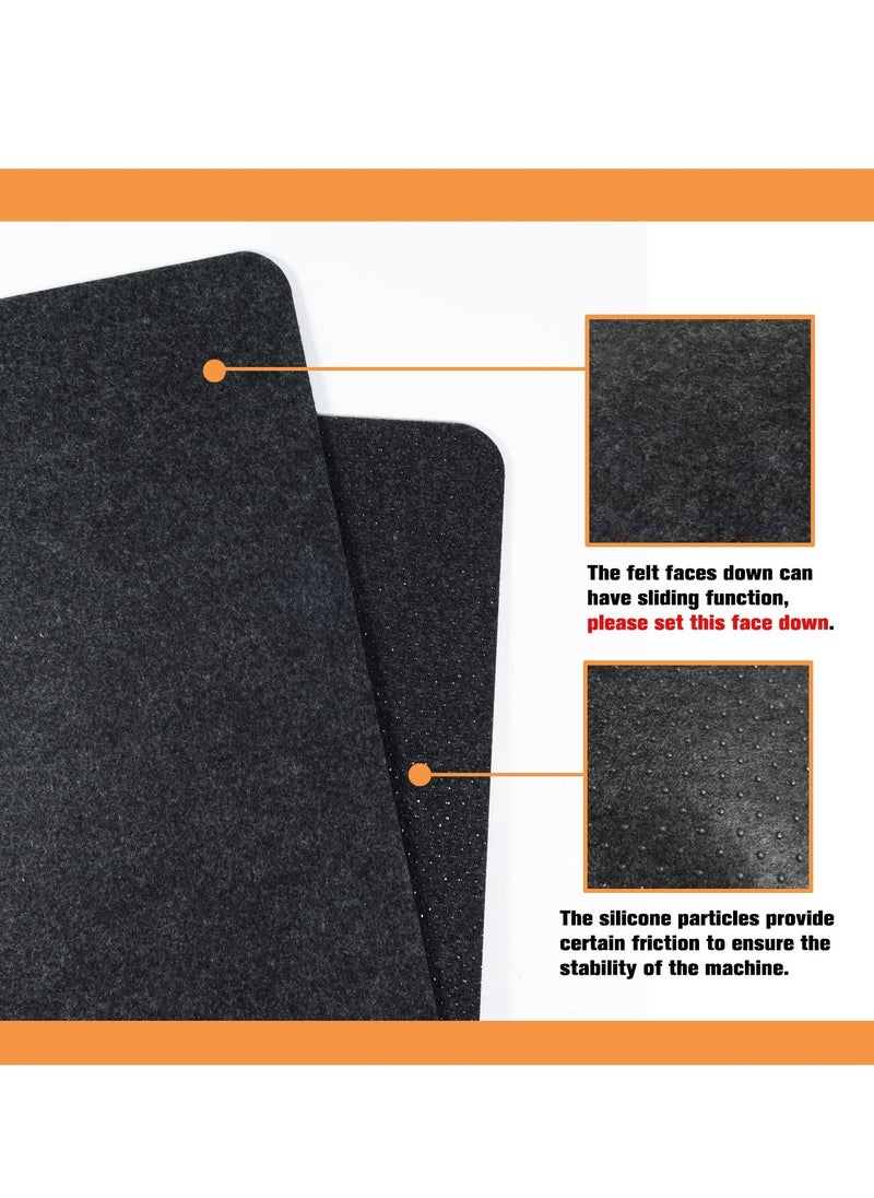 Y&D - Heat Resistant Mat for Air Fryer 2PCS Pad Countertop Protector with Sliding Function, Coffee Maker Blender Oven Micro Wave - Image 1