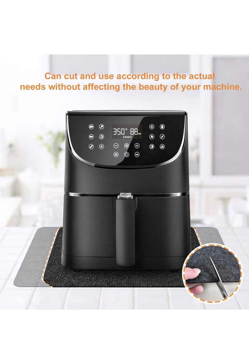Y&D - Heat Resistant Mat for Air Fryer 2PCS Pad Countertop Protector with Sliding Function, Coffee Maker Blender Oven Micro Wave - Image 1
