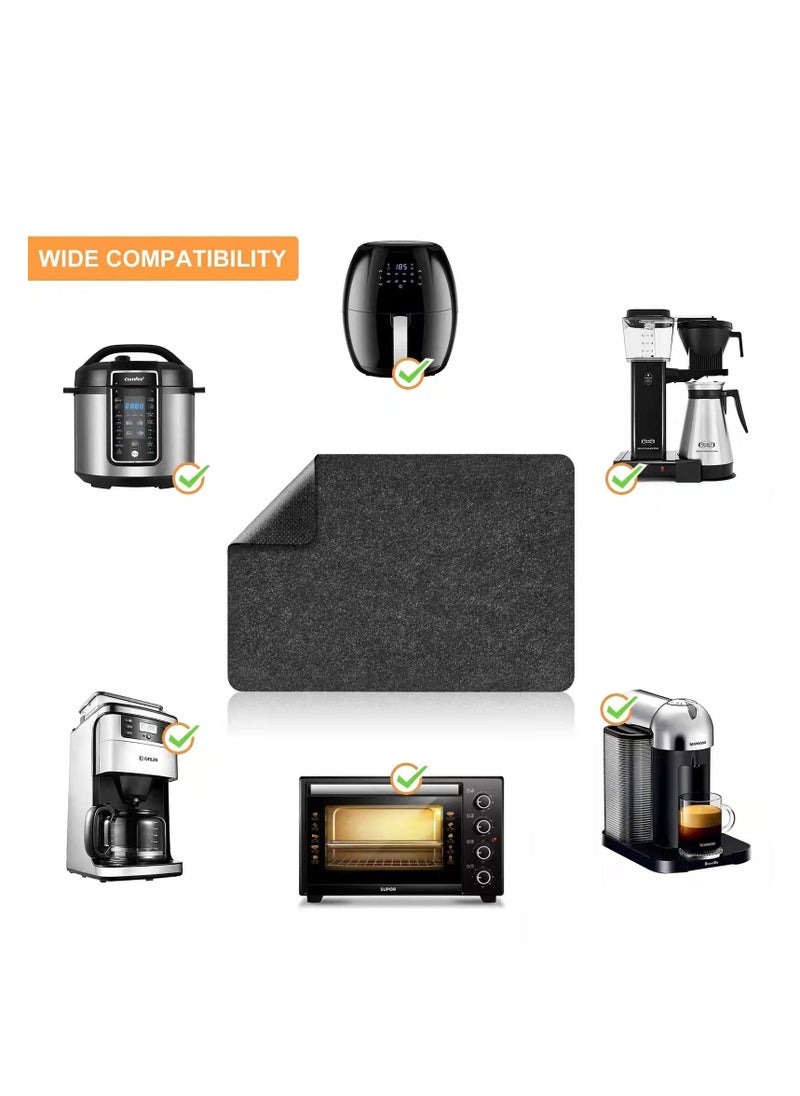 Y&D - Heat Resistant Mat for Air Fryer 2PCS Pad Countertop Protector with Sliding Function, Coffee Maker Blender Oven Micro Wave - Image 1