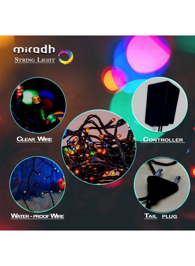 MIRADH ميرا 20م 80 ضوء LED خارجي مزخرف 8 أوضاع أضواء ديوالي للزينة للمنزل، أضواء لتزيين ديوالي، أضواء LED لتزيين المنزل، أضواء شريط LED (متعددة الألوان) - Image 4