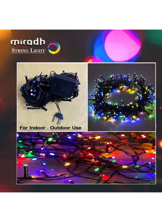 MIRADH ميرا 20م 80 ضوء LED خارجي مزخرف 8 أوضاع أضواء ديوالي للزينة للمنزل، أضواء لتزيين ديوالي، أضواء LED لتزيين المنزل، أضواء شريط LED (متعددة الألوان) - Image 5