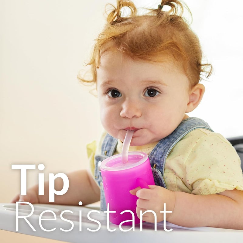 PopYum Silicone Training Cup Set with Straw Lid - Image 4