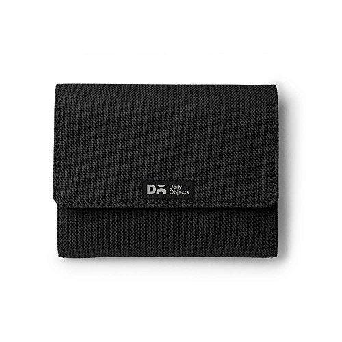 DailyObjects Black Women's Flip Top Card Wallet | Made with Ballistic Nylon Material | Carefully Handcrafted | Holds up to 5 Cards | Slim and Easy to Fit in Pocket | Safety with Button Closure - Image 3
