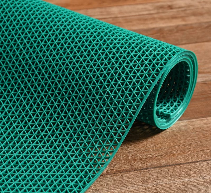 Prisha Cart Anti Skid & Multipurpose Bathroom Mat | Shower Mat | Carpet | Rugs | Rainmat | Swimming Pool Mat || (Aqua, 4x5 Feet) - Image 1