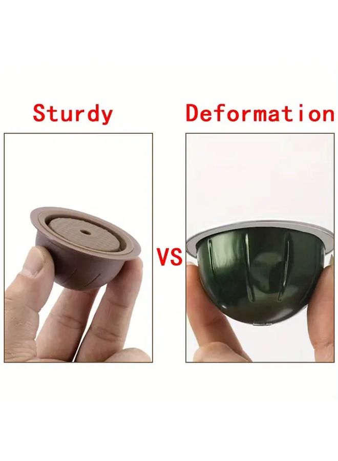 Reusable Coffee Capsule Shells With 5.07 Oz Brown Lid And Silicone Cap For Single Serve Brewers - Image 5