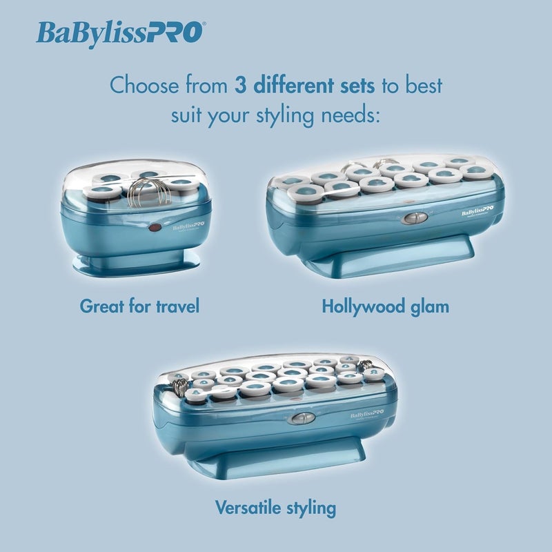 BaBylissPRO Nano Titanium Hot Rollers Set with 20 Velvety Flocked Rollers - Image 2