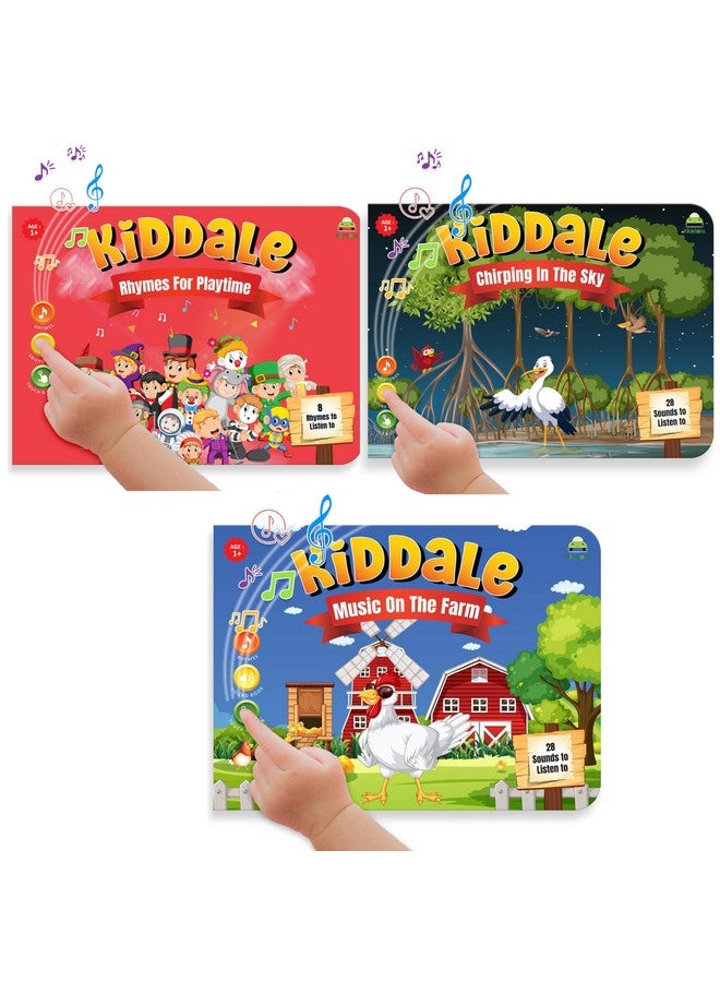 Kiddale Kiddale Interactive Rhyme Bundle: 16 Farm Animal & 8 Classical Nursery Rhymes with 28 Sounds | Touch and Play Sound Books for 1-3 Years | Sing-Along Collection  - Image 2