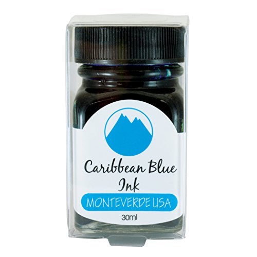 Monteverde USA Ink with ITF Technology, 30 ml Caribbean Blue (G309CU) - Image 4
