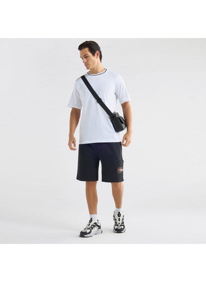 FAV Solid T-shirt with Round Neck and Short Sleeves  - Image 2