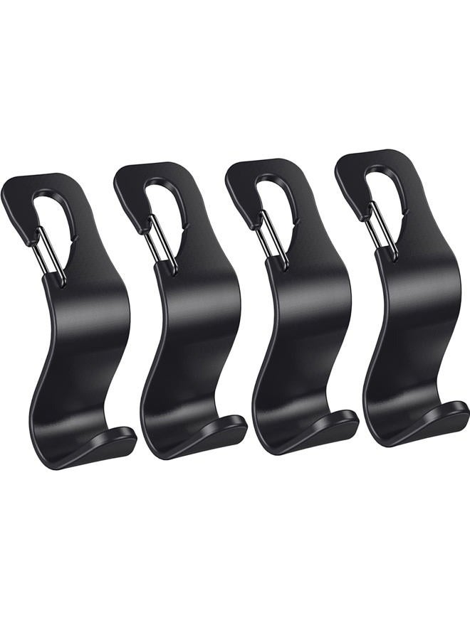 EldHus Ofspower 4-Pack Car Vehicle Back Seat Headrest Hook Hanger Storage for Purse Groceries Bag Handbag - Image 1