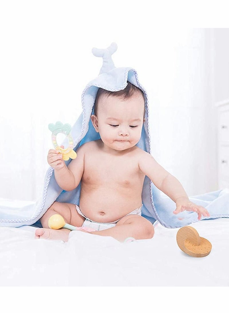 Y&D Wooden Interlocking Discs Teether Toys for Essential Toy Infant Toddler Development Child Natural Baby Finger Grasping - Image 5