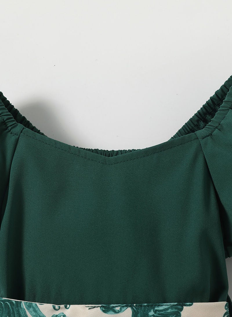 New Children's Clothing Green Waist Tutu Skirt