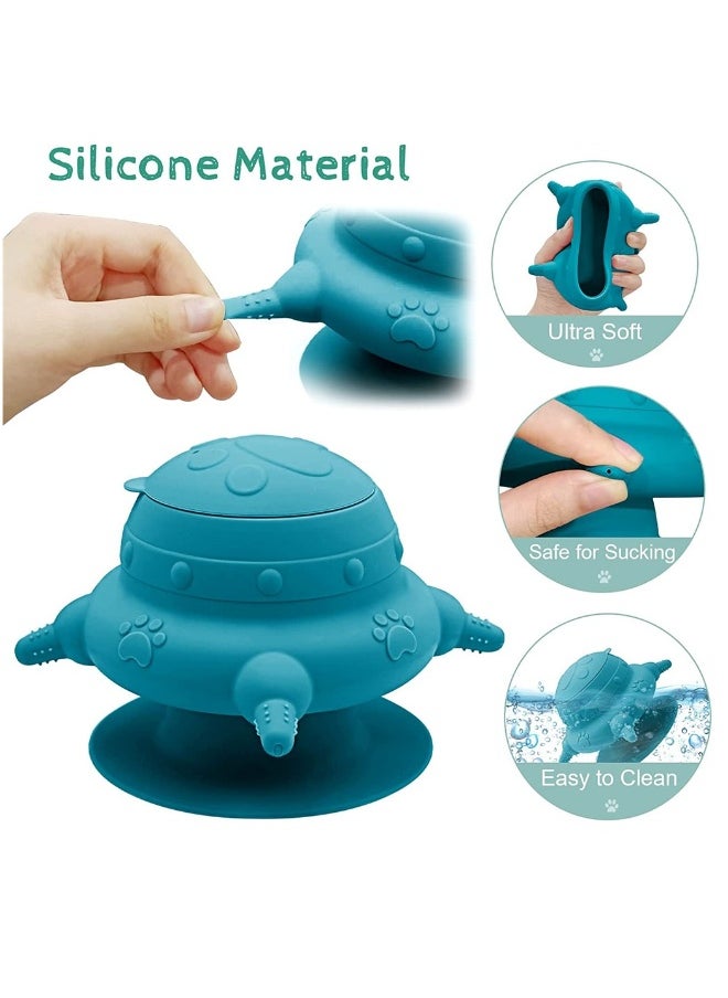Generic - Puppy Feeder for Multiple Puppies 240 ml Puppy Milk Feeder Puppy Bottles for Nursing Silicone Puppy Nursing Station with 4 Teats for Kittens Puppies Rabbits Nursing Supplies - Image 1