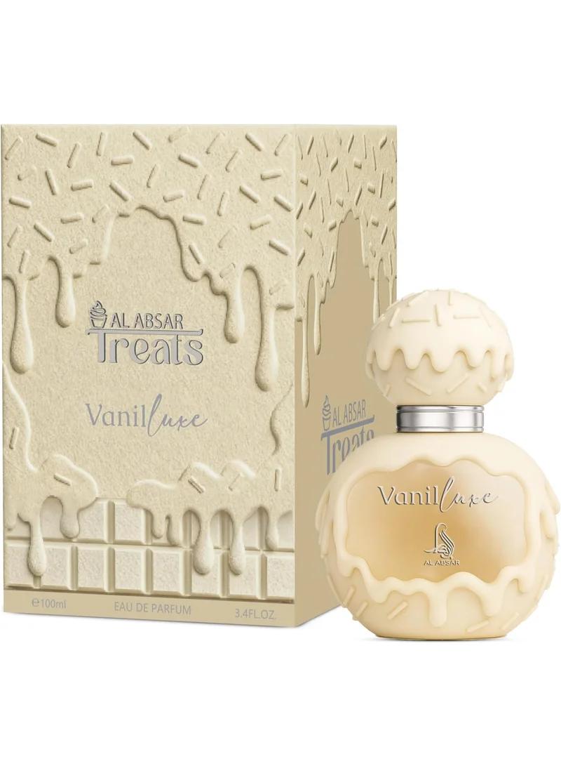 Al Absar Al Absar Vanil Luxe Perfume 100ML - Eau de Parfum For Him & Her - Oriental Vanilla Powdery Sweet Long Lasting Perfume