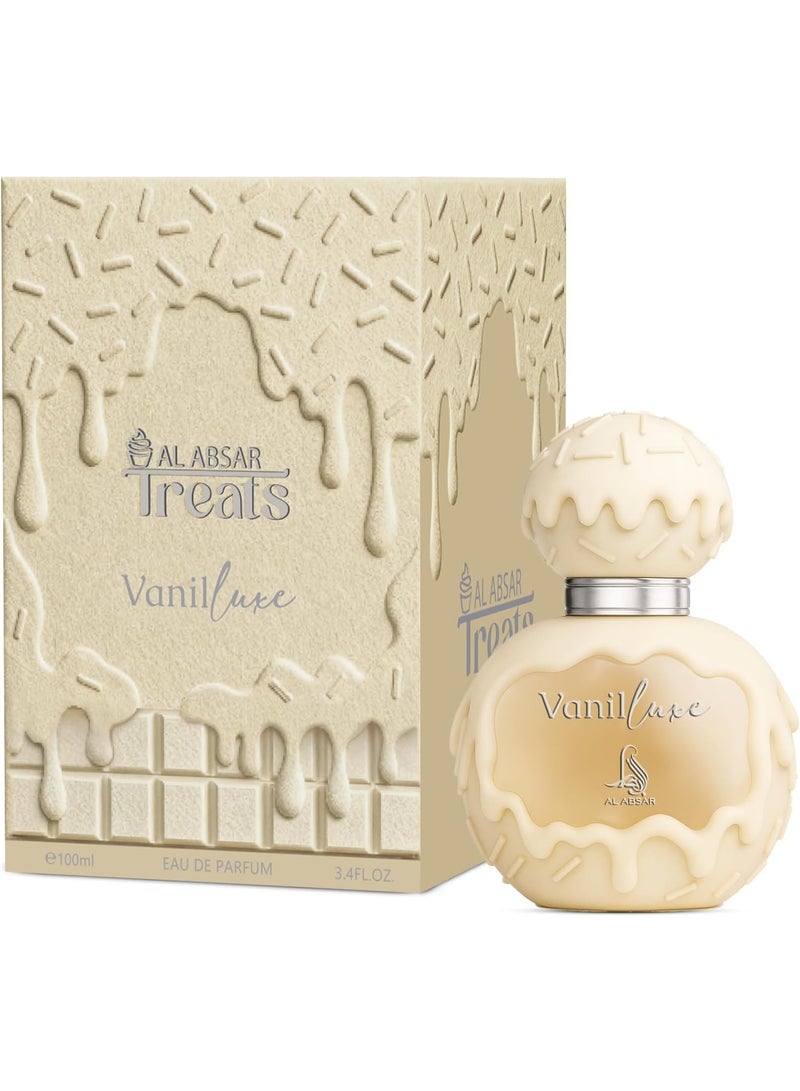 Al Absar Vanil Luxe Perfume 100ML - Eau de Parfum For Him & Her - Oriental Vanilla Powdery Sweet Long Lasting Perfume - Image 1