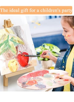 GBQ 8Pcs Mini Canvas With Easel Painting Set 10*10Cm  - Image 5