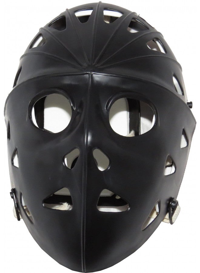 Mylec MyLec Pro Goalie Mask, Lightweight & Durable Youth Hockey Mask, High-Impact Plastic, Hockey Helmet with Ventilation Holes & Adjustable Elastic Straps, Secure Fit, Modern Hockey Gifts (Black,Medium)  - Image 2