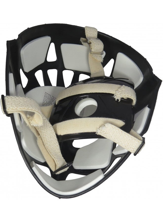 Mylec MyLec Pro Goalie Mask, Lightweight & Durable Youth Hockey Mask, High-Impact Plastic, Hockey Helmet with Ventilation Holes & Adjustable Elastic Straps, Secure Fit, Modern Hockey Gifts (Black,Medium)  - Image 3