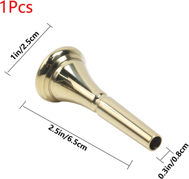 Geesatis Gold Plated Standard Horn Mouthpiece Deep Cup Mouth Horn French Horn Mouthpiece - Image 1
