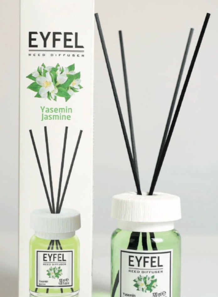 Eyfel Reed Diffuser, Jasmine Fragrance, 120 ml - Image 1
