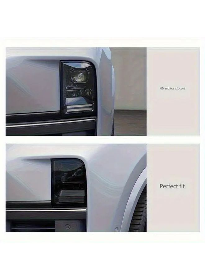Smoked Black TPU Headlight Film For Ideal L8 Self Healing Scratch Resistant Protection - Image 5
