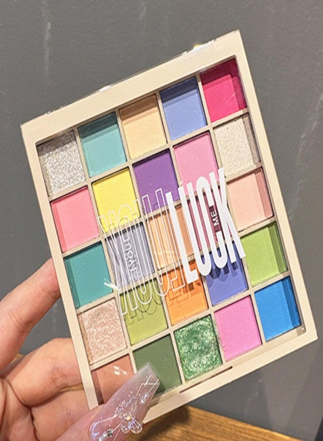 Grospe 25 Color Rainbow Eyeshadow Palette - Matte & Shimmer Makeup Palette, Highly Pigmented Colorful Eyeshadows for Day & Night, Professional Bright Eyeshadow Palette - Image 1
