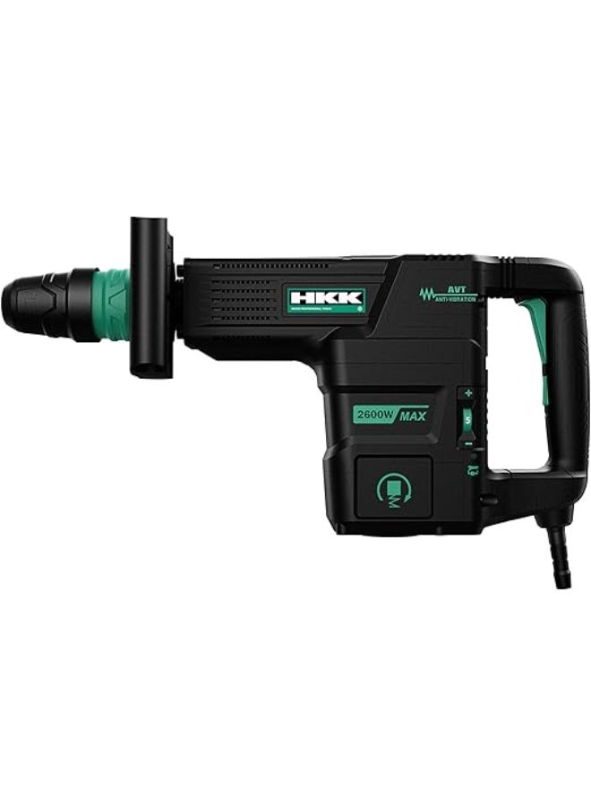 HKK مطرقة هدم كهربائية ثقيلة 1500 واط، 35 جول طاقة تأثير، 2000 ضربة في الدقيقة كحد أقصى، SDS سداسي، كاسر خرسانة، مطرقة صناعية مع حقيبة حمل وإكسسوارات - Image 1