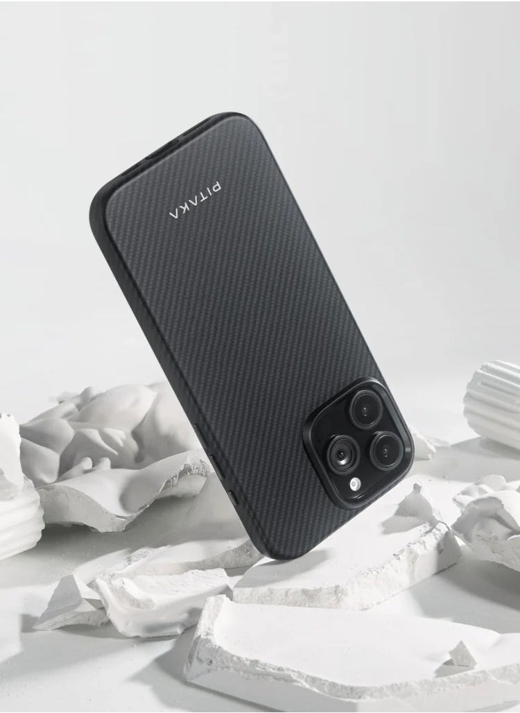 PITAKA - Military-Grade Protective Black Case for iPhone 16 Pro - Image 1