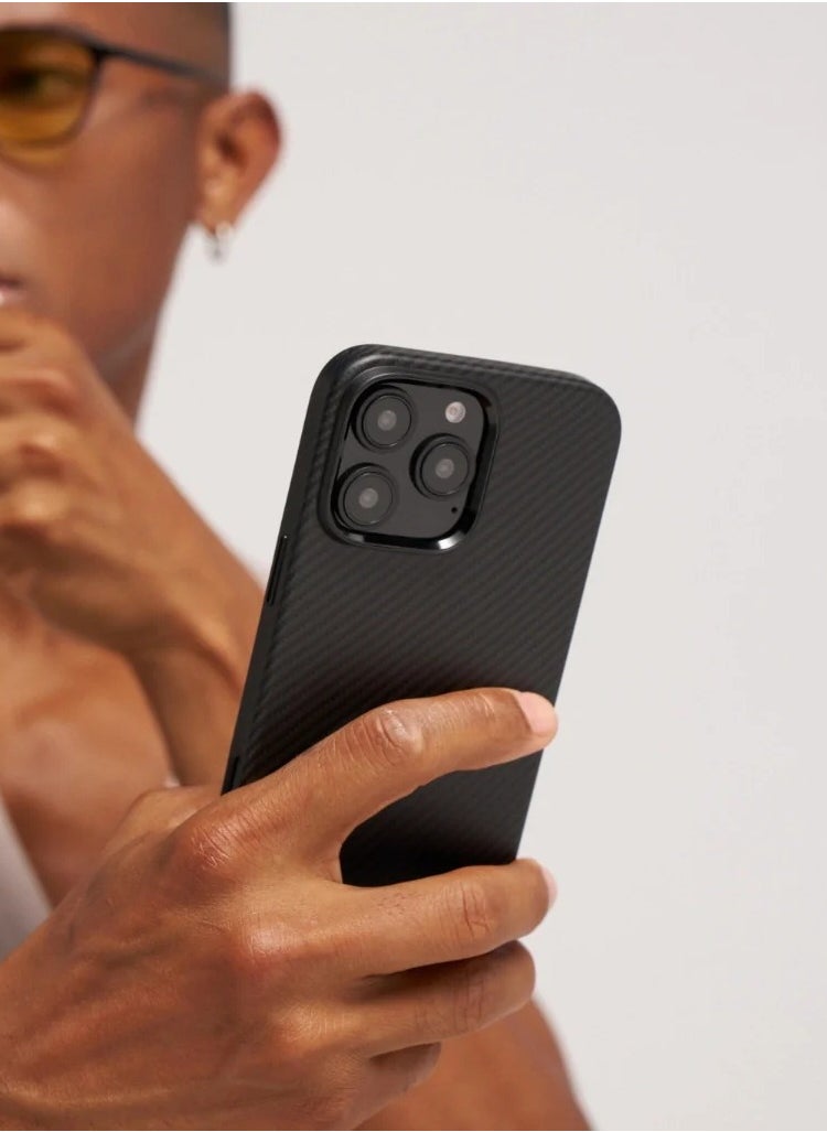 PITAKA - Military-Grade Protective Black Case for iPhone 16 Pro - Image 1