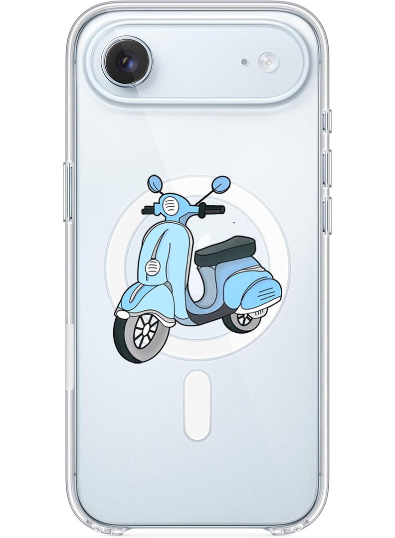 Theodor Magnetic Case for Apple iPhone 17 Air Compatible with MagSafe Wireless Charging, Shockproof Phone Bumper Cover - Scooter - Image 1