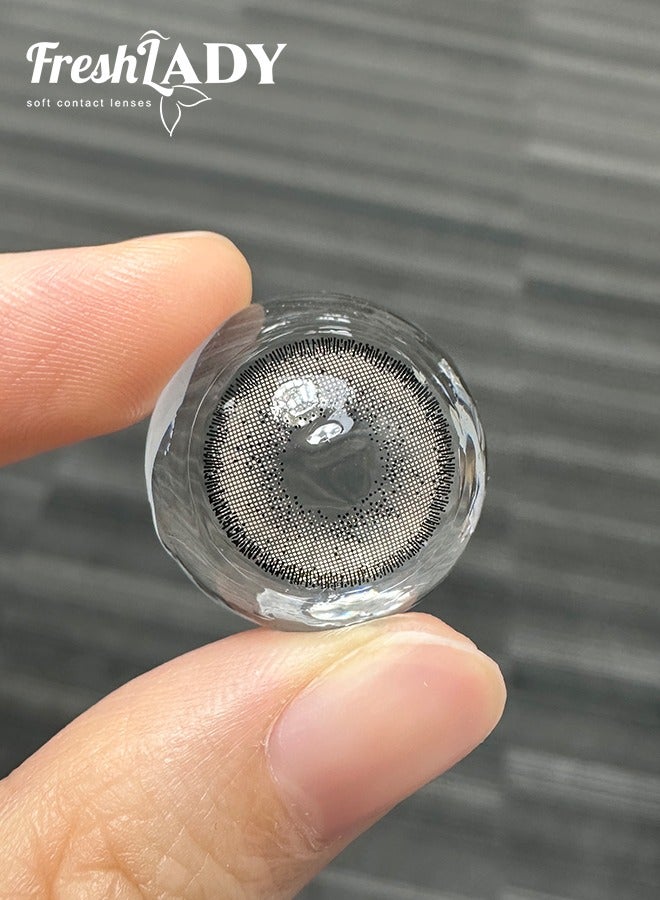 سيدة جديدة عدسات لاصقة ملونة بيج من فريش ليدي للاستخدام السنوي - Image 5
