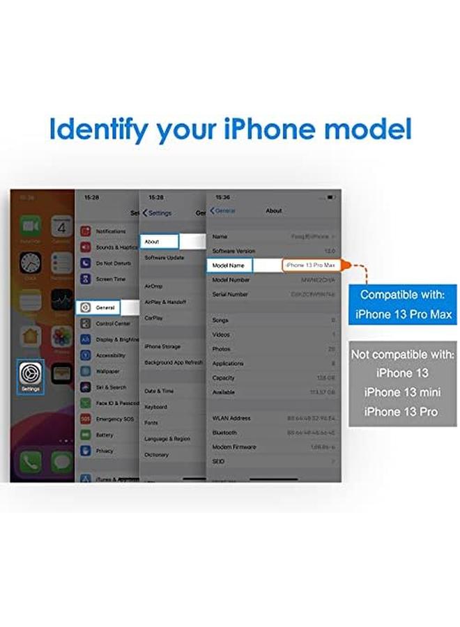 Jetech Screen Protector For Iphone 13 Pro Max 6.7 Inch Tempered Glass Film 3 Pack - Image 4