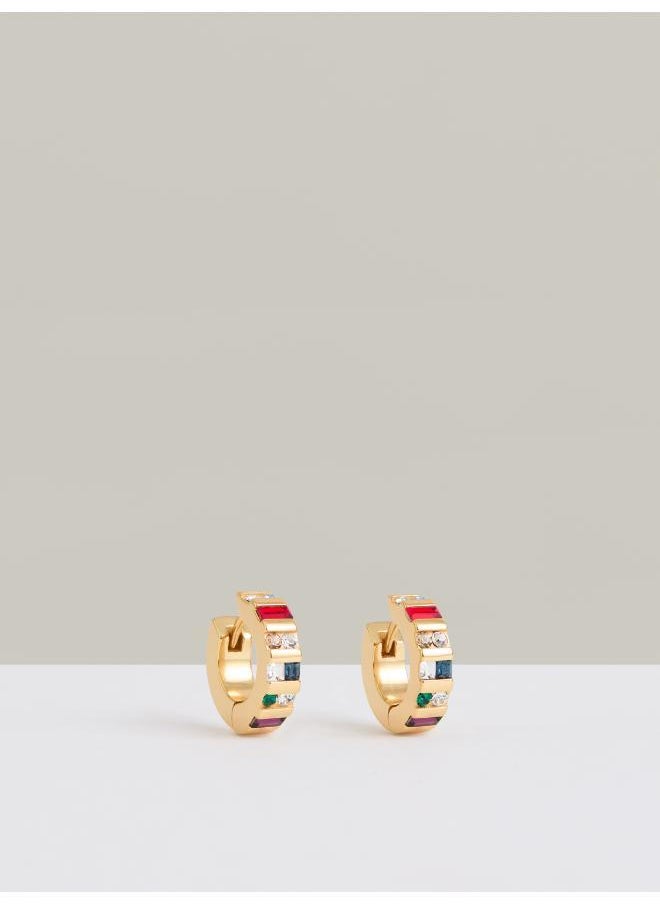 REISS Sadie: Crystal Huggie Earrings  - Image 1