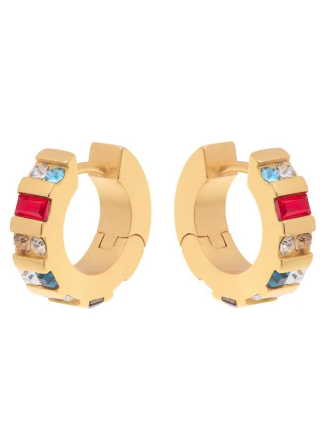 REISS Sadie: Crystal Huggie Earrings