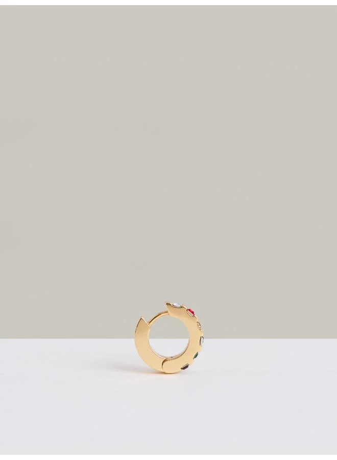 REISS Sadie: Crystal Huggie Earrings