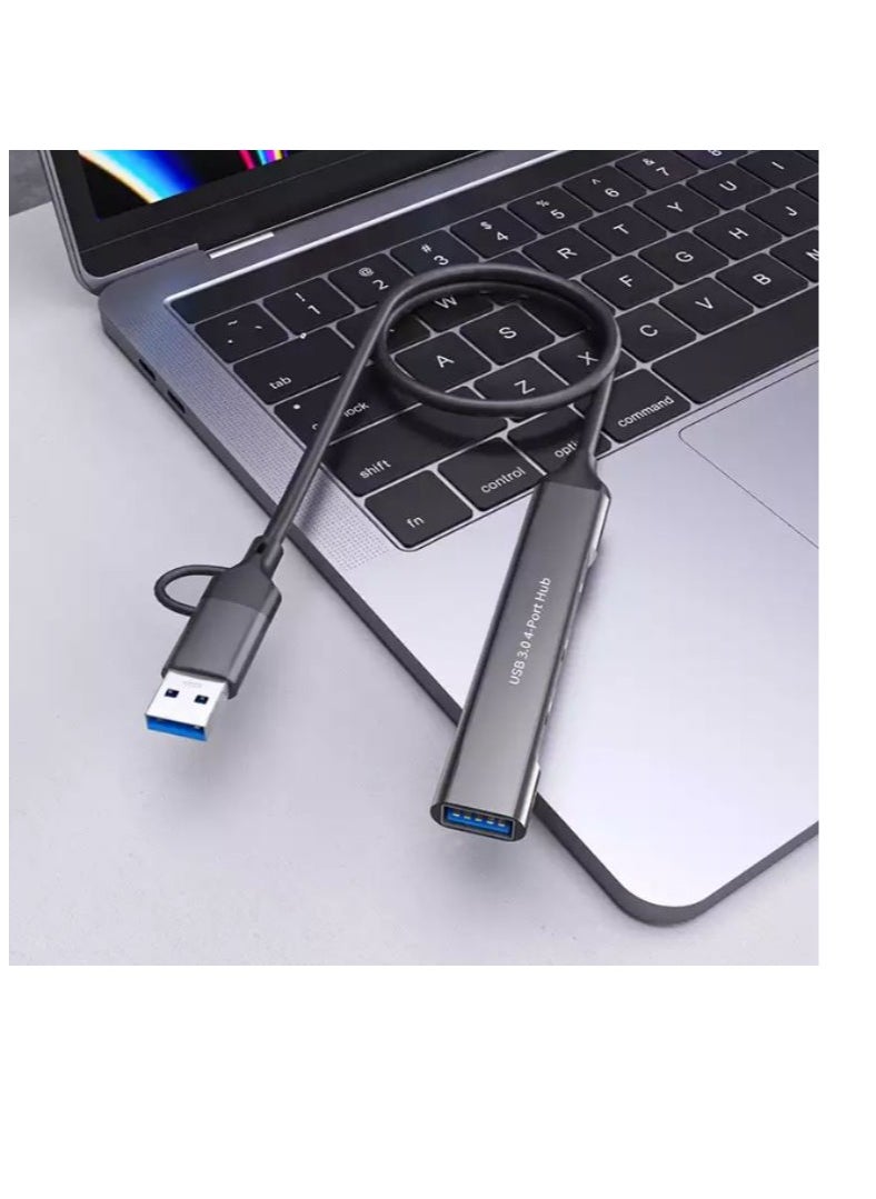 أونتن موزع ذكي 4 في 2 من أونتن otn-uca9703s  بمنفذ يو إس بي من النوع سي  و3 منافذ يوإس بي 3.0 -  يدعم OTG  - Image 3