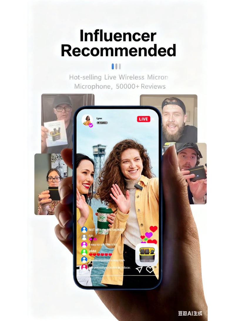 Lossless Audio Lapel Microphone - Noise Cancelling, Professional for Interviews & Outdoor Use - Image 4