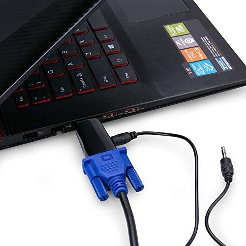 MICROWARE Mini HDMI to VGA RGB Video Converter Box Adapter with AV Audio Cable for PC PS3 for Xbox 360 HDTV 1080P - Image 4