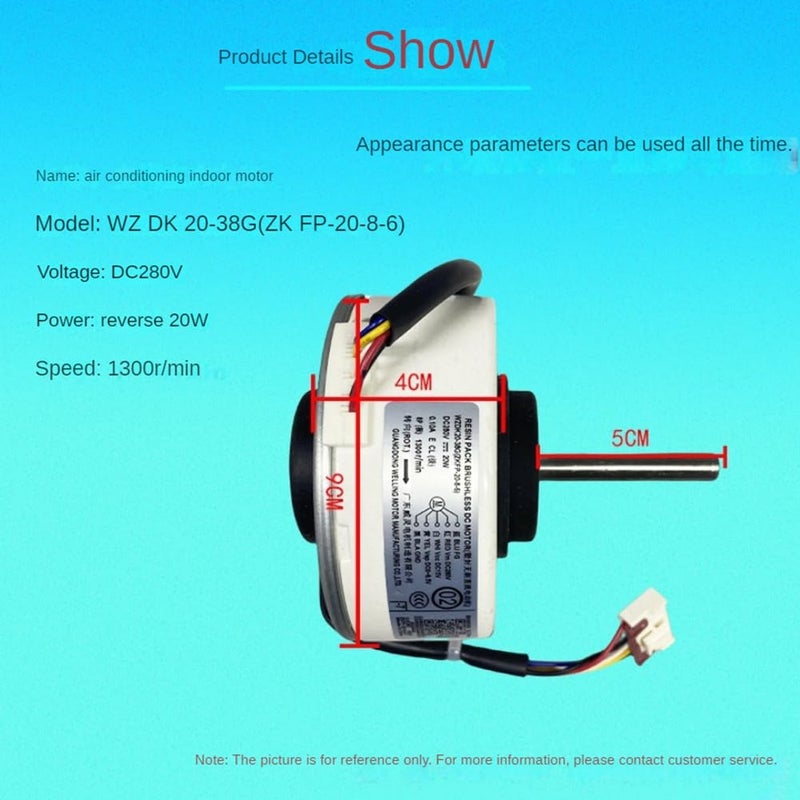 ZKFP 20 8 6 Brushless DC Fan Motor 20W Air Conditioner Indoor Household - Image 3