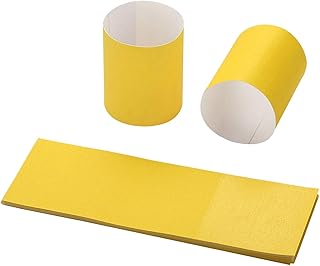 Gmark Paper Napkin Band Box of 2500, Paper Napkin Rings self Adhesive (Yellow) GM1108 - Image 1