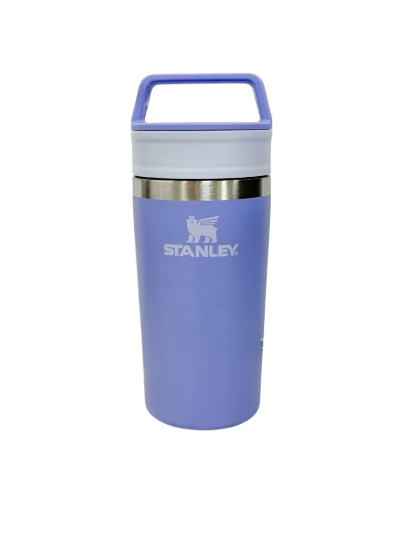 Stanley Stainless Steel Tumbler, Cafe To Go Travel Mug, Leak Proof Large Capacity Coffee Cup, Dishwasher Safe Thermo Coffee Mug For Coffee And Tea, (1pc, Blue, 356ML)