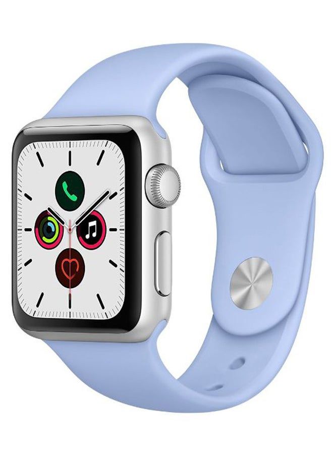 فيسوس شريط استبدال السيليكون الصلب لسلسلة Apple Watch 5/4/3/2/1 الأزرق الفاتح