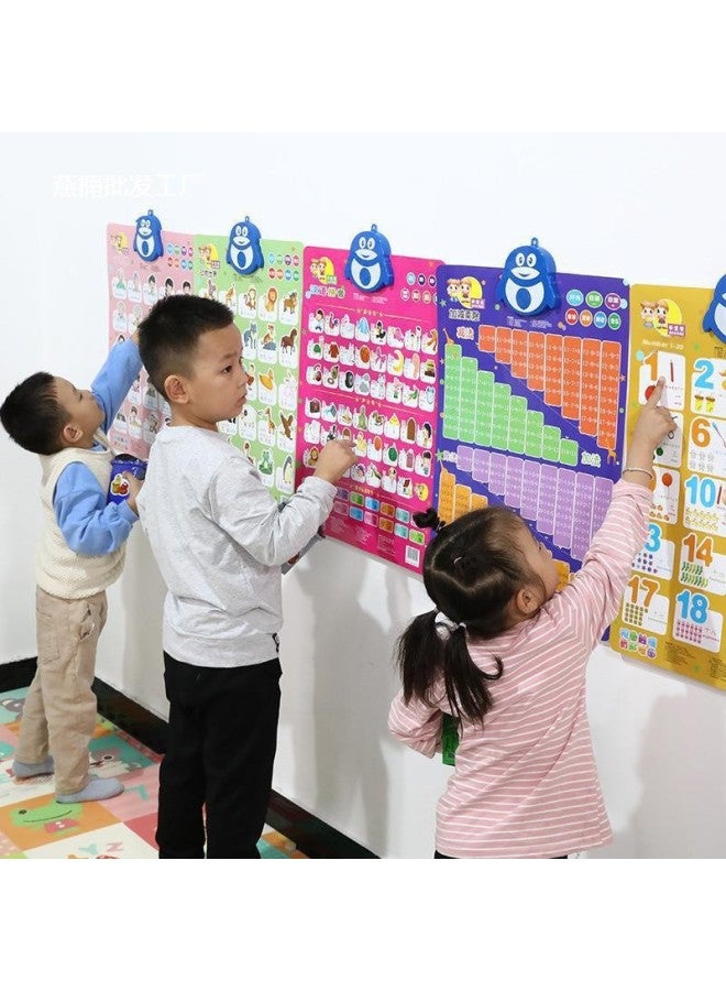 Loquat Good Baby Early Education Enlightenment Hanging Picture Tang Poetry Toy Children's Voice Cognition Audio Wall Chart Infant Ancient Poetry-Color:Lotus Color - Image 4