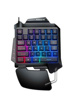 K-Snake G92 One-handed Gaming Membrane keyboard Ergonomic Keypad for Laptop Desktop PC Computer  - Image 1